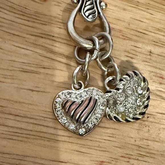 Brighton Silver Heart Necklace with Black Accent - Picture 11 of 13